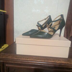 Emerald green stilettos